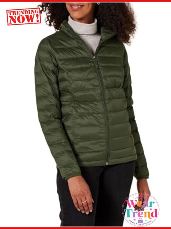 Jackets & Blazers - Women's Lightweight Water-Resistant Packable Puffer Jacket